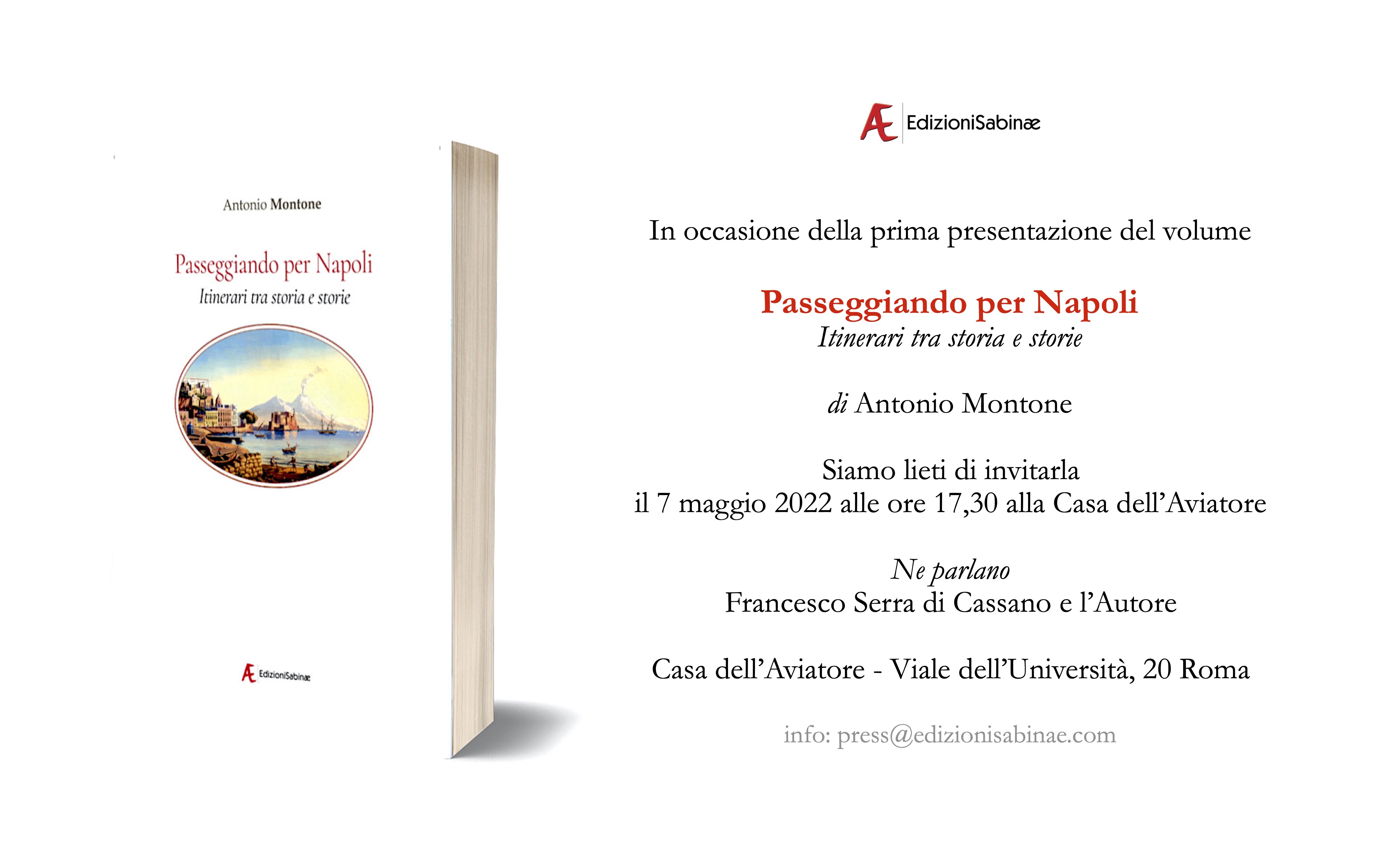Invito 7 maggio 2022 Casa dell'Aviatore, Roma